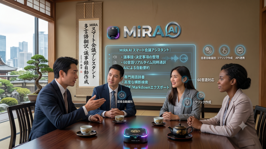 MiRA AI スマート会議アシスタント - インイヤー（同時通訳）モード